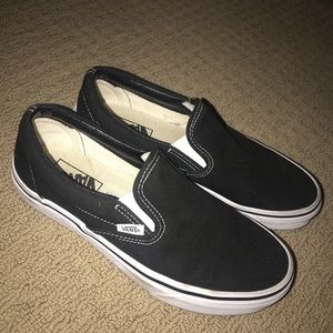 Black slip on vans
